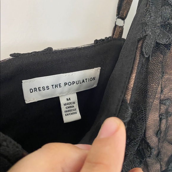 Excellent used time Dress the Population fit and flare dress , size Medium - Picture 6 of 8